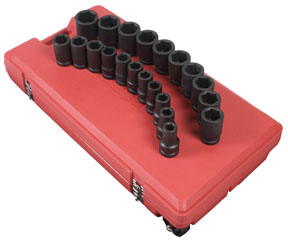 5693 1 In. Dr Sae Dp Impact Socket Set 21 P