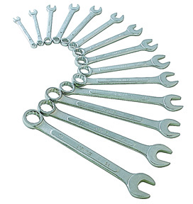 Sunex Tools 14-Piece Metric Raised Panel Combination Wrench Set (9715A)