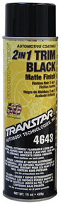 4643 2 to 1 in. Matte Trim Black