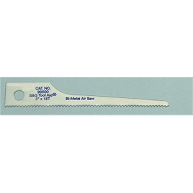 S and G Tool Aid 90000 Air Saw Blades 3 in. Scroll 18Tpi