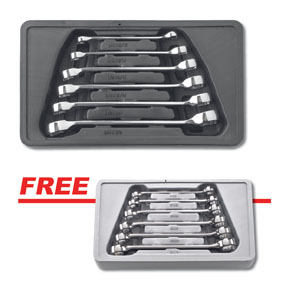 81907D 6 pc. SAE Flare Nut Wrench Set With FREE 6 pc. Metric Flare Nut Wrench Set