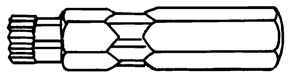 60760 triple square 12 pt. set 6 mm. 0.5in. hex