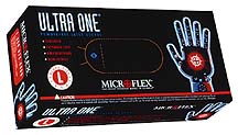 Picture of Microflex UL315L Ultra One Powder-Free Latex Exam Gloves- Box of 50- Large
