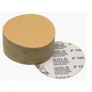 Picture of Mirka Abrasives 23-314-150 5 in. Gold PSA Link Roll Discs- P150
