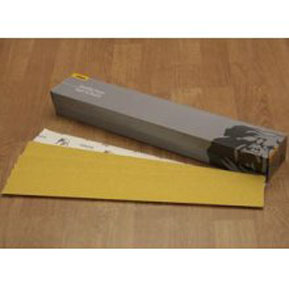 Picture of Mirka Abrasives 23-364-080 Mirka 23 Series Gold 2.7 5 in. x 16. 5 in. PSA Sheet- P80-Grit- E-Weight Backing