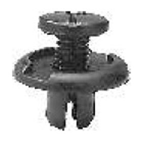 Splash Shield Push-Type Retainer 20mm Head Diameter, 10PK