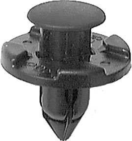 Nissan Push-Type Retainer 20mm Head Diameter 9mm Stem Length, 15PK