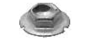 Thread Cutting Nut 3/16in Stud Size 3/8in Hex, 100PK