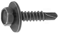Hex Head Sems Teks Tapping Screw - M4.2 - 1.41 x 20 mm - Phosphate Coating