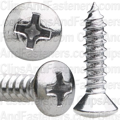 AUV-AP2710 Pak Phillips Oval Head Tapping Screw, 8 X 0.75 In.