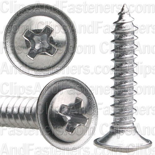 AUV-AP2775 Pak Phillips Oval Head Sems Tapping Screw, 8 X 0.87 In.