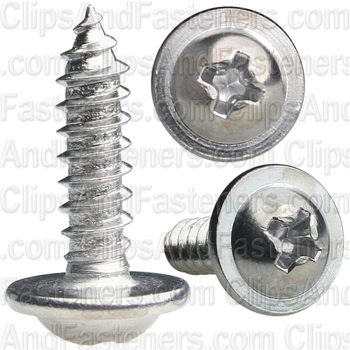 AUV-AP2806 Pak Phillips Round Washer Head Tapping Screw, 8 X 0.62 In.