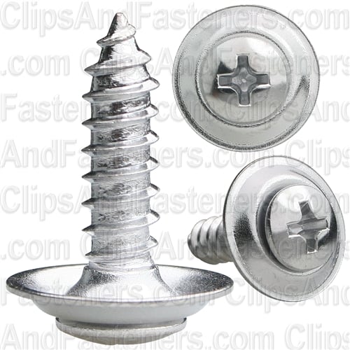 AUV-AP3466 Pak Phillips Oval Head Sems Tapping Screw, 10 X 0.75 In.