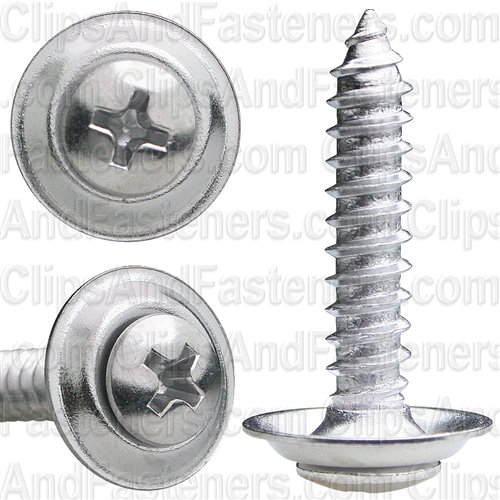 Picture of Auveco AUV-AP3467 Pak Phillips Oval Head Sems Tapping Screw&#44; 10 X 1 In.