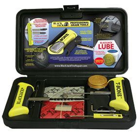 Tire Repair Kit With T - Bone Handles And Screwdriver