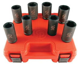 0.75 In. Dr Deep Sae Socket Set, 8Pc