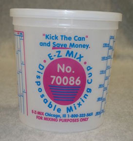 EMX-70086 2.5-Quart Plastic Mixing Cups- Box Of 25