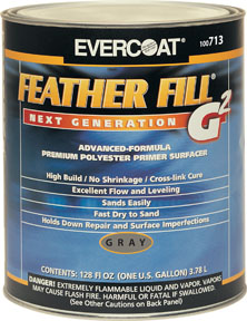 Picture of Fibre Glass-Evercoat FIB-713 Featherfill G2&#44; Gray&#44; 1-Gallon