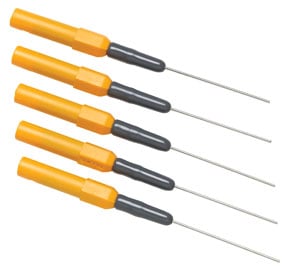 Automotive Back Probe Pin Set, Banana Jack, 3-1/4", Yellow