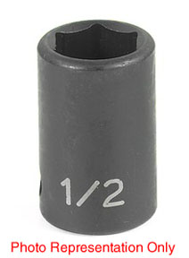 3/8" Drive, 13mm Size, Metric Socket, 6 Points, 13mm,3/8"D,Impact,6pt.