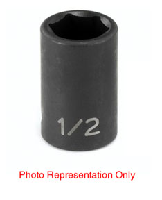 3/8" Drive, 7/16" Size, SAE Socket, 6 Points, 7/16",3/8"D,6pt.