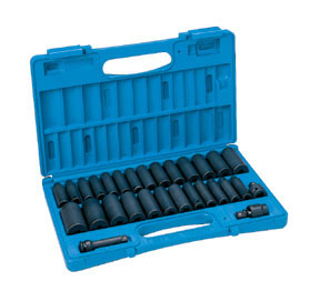 Grey Pneumatic 3/8" Drive 29 Piece Deep SAE/Metric Set (1229DM)