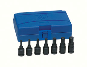 Picture of Grey Pneumatic 1297H 0.38 in. Drive 7 Piece Hex Driver Set