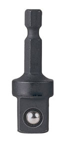 Grey Pneumatic 1/4" Hex x 1/2" Square Adapter w/Ball Retainer (1412HA)