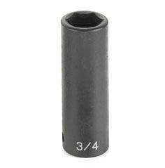 1/2" Drive, 3/8 Size, SAE Socket, 6 Points