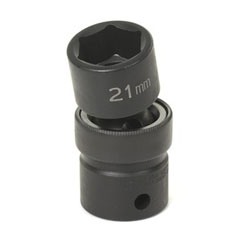 1/2" Drive, 22mm Size, Metric Socket, 6 Points, 22mm,1/2"D,Impact,Univ 6pt.