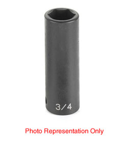 1/2" Drive, 1-3/16 Size, SAE Socket, 6 Points, 1-3/16",1/2"D,6pt. D