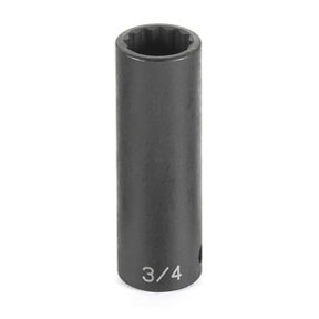Grey Pneumatic 1/2" Drive x 1/2" Deep - 12 Point Socket (2116D)