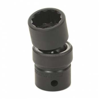 Grey Pneumatic 1/2" Drive x 1-3/16" Standard Univ. 12pt Socket (2138U)