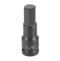 Grey Pneumatic 1/2" Drive x 10mm Hex Driver Socket (2910M)