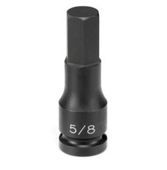 Grey Pneumatic 1/2" Drive x 3/4" Hex Driver Socket (2924F)