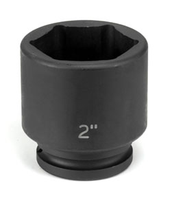 3/4" Drive, 2" SAE Socket, 6 Points, 3/4"Dx2",Standard