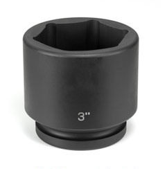 1" Drive, 2-1/4" Size, SAE Socket, 6 Points, 2-1/4",1"D,Impact,Blk