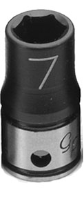 3/8" Drive, 6-Point Metric Socket, 3/8 Drive X 7Mm Standard Duo-Socket - 6 Point