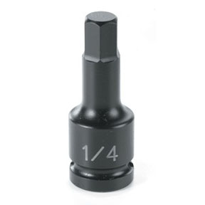 Grey Pneumatic 1/4" Drive x 3mm Hex Driver Socket (9903M)