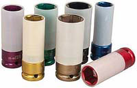 21 mm Impact Socket With Chrome Protective Plastic Sleeve And Shallow Broach
