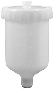 Astro Pneumatic Plastic Gravity Feed Cup 0.6 Liter Capacity, 600ml (GF14C)