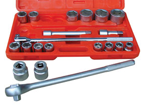 ATD Tools ATD-10021 21 Pc. 0.75 In. Drive 6-Point Fractional Socket Set