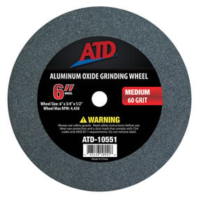 ATD Tools ATD-10551 Replacement 6 In. Medium Grit Grinding Wheel