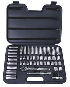 ATD 47-Piece 3/8-inch Drive 12-Point SAE and Metric Pro Socket Set