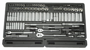 ATD Tools ATD-1380 106 Pc. Sae- Metric 0.25 In. And 0.37 In. Drive Socket Tray