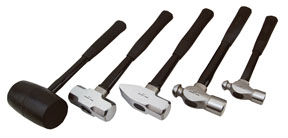 ATD 5-Piece Hammer Set with Fiberglass Handles