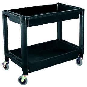 Picture of ATD Tools ATD-7016 Heavy-Duty Plastic 2-Shelf Utility Cart