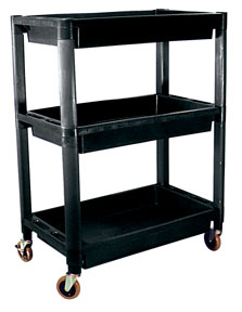 Picture of ATD Tools ATD-7017 Heavy-Duty Plastic 3-Shelf Utility Cart