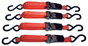 ATD Tools 8072 4 Pc. Ratcheting 15 Ft. Tie Down Set