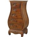 International Caravan 3865 Five Drawer Bombay What Not Chest International Caravan 3865 Five Drawer Bombay What Not Chest